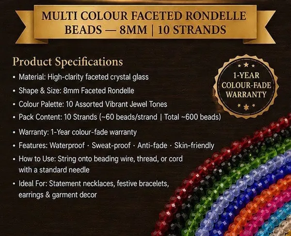 Multi_Colour_Faceted_Rondelle_Glass_Beads_|_8mm_|_10_strands_x_60_beads_(Total_600_beads)