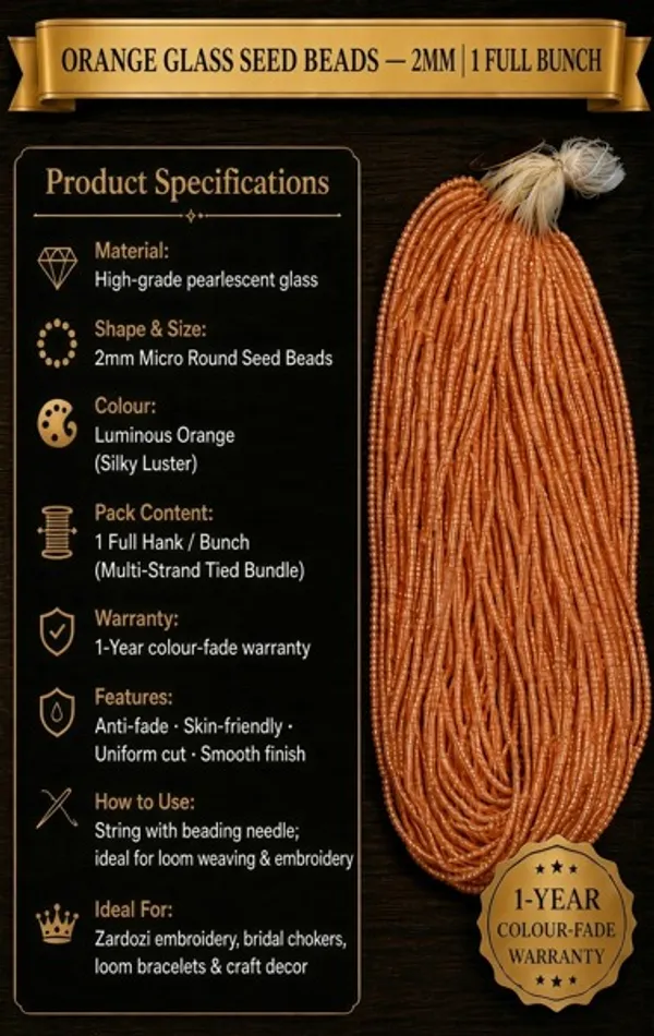 Orange_Pearl_Glass_Seed_Beads_|_2mm_|_1_Bunch