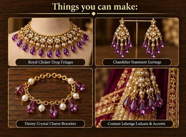Genuine_Swarovski_Purple_Teardrop_Charm_Beads_|_6.5mm_|_4_Pcs