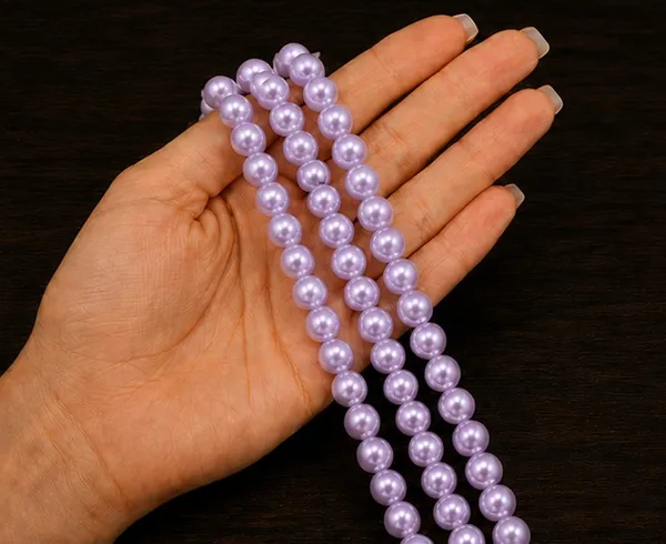 Lavender_Lustre_Pearl_Beads_|_4,6,8mm_|_3_Lines_(16_inches)