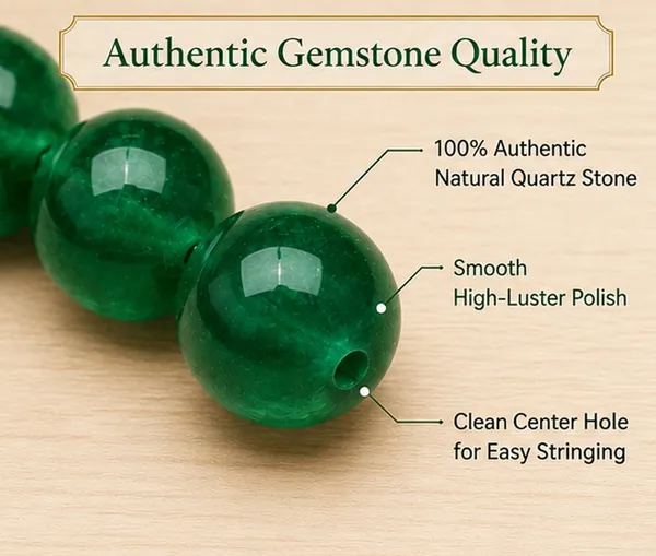 Emerald_Quartz_Healing_Beads_|_8mm_|_1_Strand_(15_Inches)