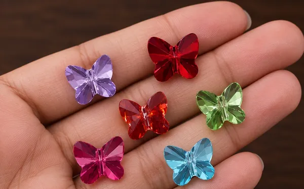 Genuine_Swarovski_Multi_Colour_Butterfly_Crystal_Beads_|_8mm_|_Pack_of_6