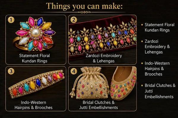 Multi_Colour_Kundan_Eye_Shape_Stones_|_4x6mm_|_400_Pcs_|_Sticking_Purpose