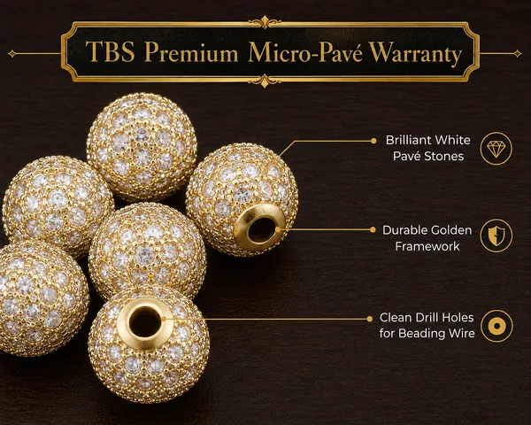 White_And_Golden_Cubic_Zirconia_Ball_Beads_|_4/6/8/10mm_|_10_Pcs