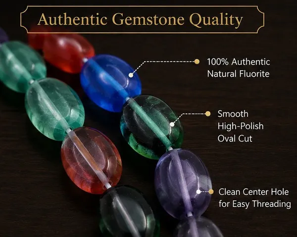 Multi_Colour_Fluorite_Gemstone_Oval_Beads_|_8x10mm_|_Pack_of_8_lines