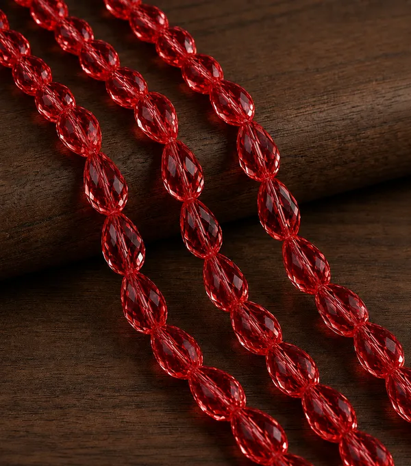Red_Drop_Glass_Teardrop_Beads_|_8x11mm_|_3_strands_x_45+_beads_each_(Total_135+_beads)