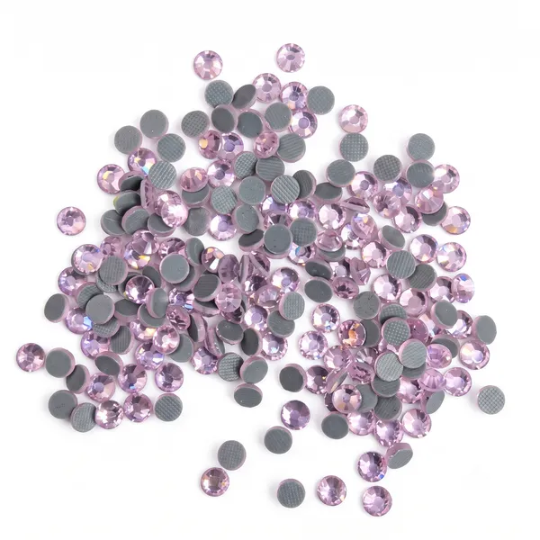 Pink_Glass_Crystal_Flatback_Rhinestones_|_4mm_|_Sticking_|_100_Pcs