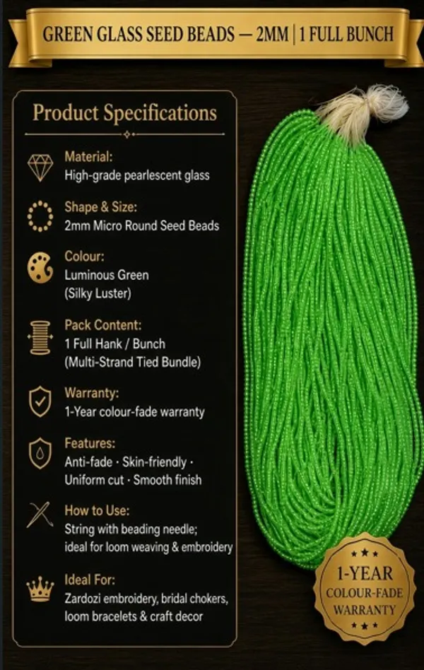Green_Lustre_Glass_Seed_Beads_|_2mm_|_1_Bunch