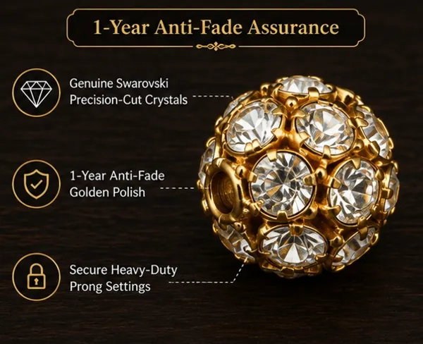 Genuine_Swarovski_Crystal_Rhinestones_Ball_with_Golden_Polish_|_15mm_|_Pack_of_8