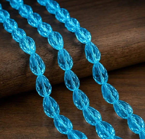 Blue_Zircon_Drop_Glass_Teardrop_Beads_|_8x11mm_|_3_strands_x_45+_beads_each_(Total_135+_beads)