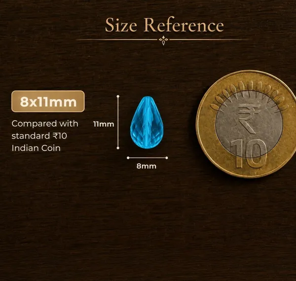 Blue_Zircon_Drop_Glass_Teardrop_Beads_|_8x11mm_|_3_strands_x_45+_beads_each_(Total_135+_beads)