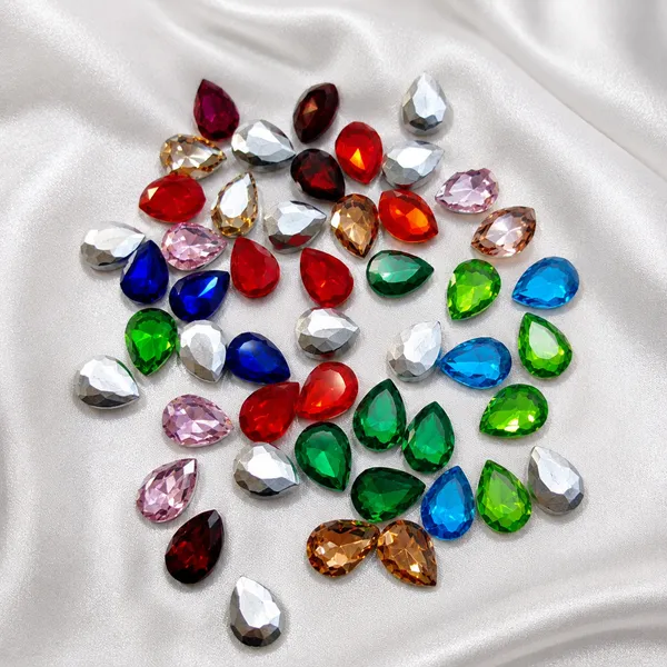 Multi_Colour_Teardrop_Rhinestone_Stones_|_13-18mm_|_Pack_of_36_|_Sticking_Purpose