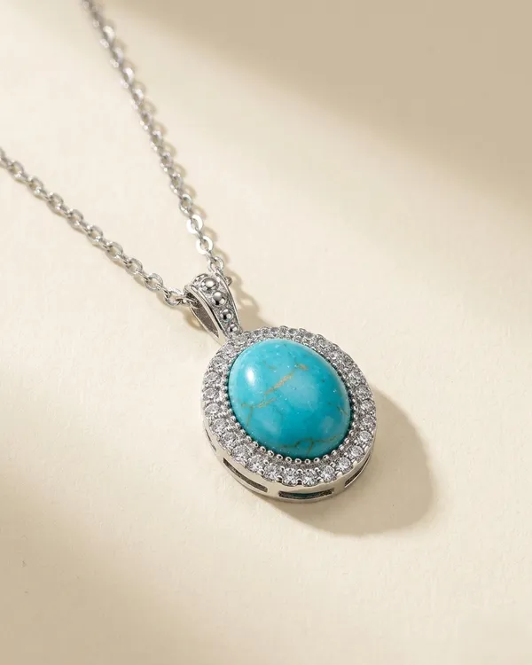 The_Blue_Summons_-_SIlver_|_Silver_Plated_Turquoise_Halo_Anti_Tarnish_Necklace__|_1_Piece