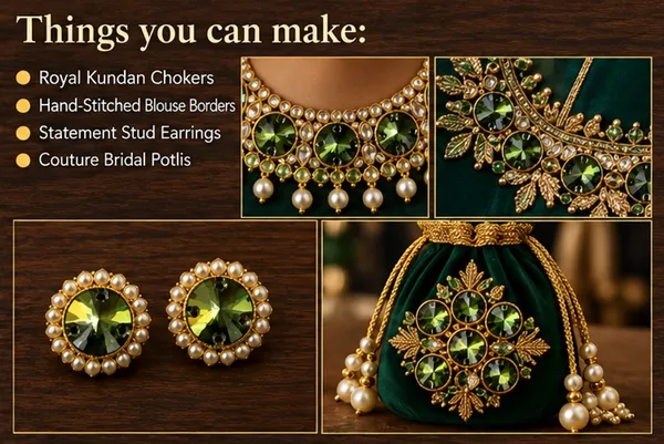 Genuine_Swarovski_Green_Rivoli_Sew-On_Crystals_|_10mm_|_2-Hole_|_Pack_of_12