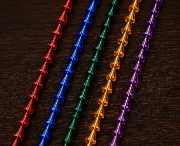 Multi_Colour_Glass_Cone/Spike_Crystal_Beads_|_Pack_of_5
