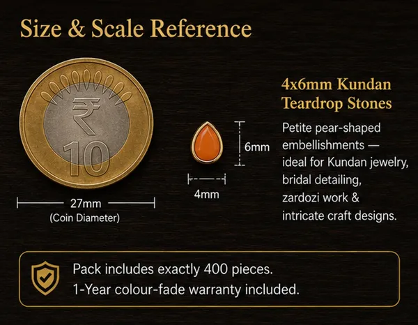 Opaque_Orange_Kundan_Teardrop_Stones_|_4x6mm_|_400_Pcs_|_Sticking_Purpose