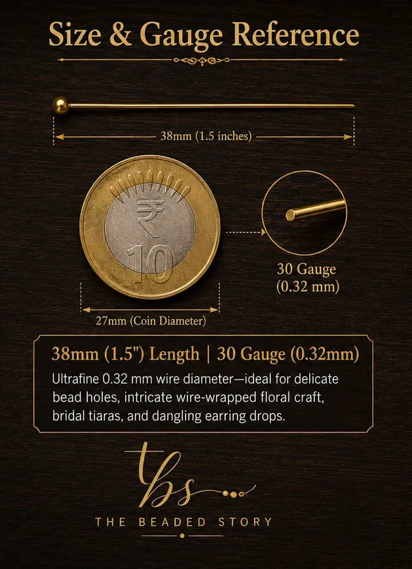 Brass_Ball_Headpins_|_30_Gauge_(0.32mm)_|_Pack_of_135-145_grams