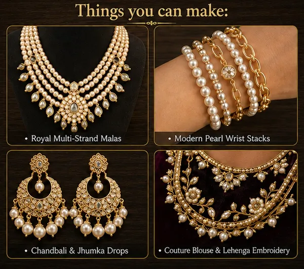 Light_Golden_Lustre_Pearl_Beads_|_4,6,8mm_|_3_lines_(16_inches)