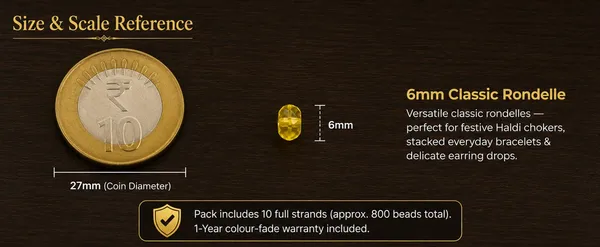 Yellow_Faceted_Rondelle_Glass_Beads_|_6mm_|_10_Strands_x_80_Beads/Strand_(Total_600_Beads)