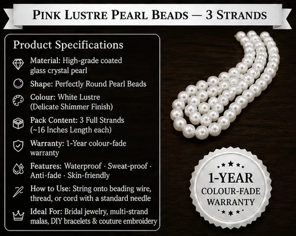 White_Lustre_Pearl_Beads_|_4,6,8mm_|_3_Lines_(16_inches_each)