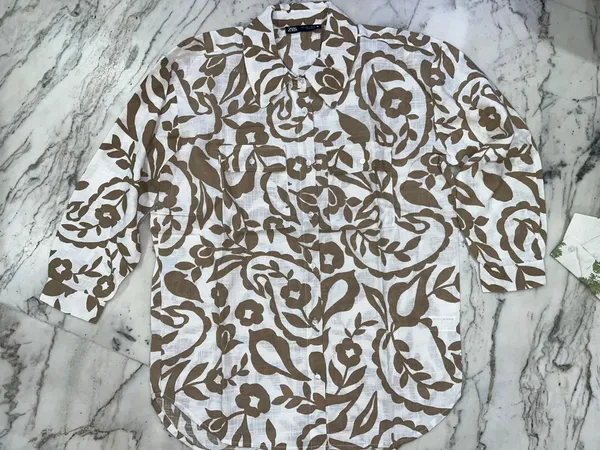 Stylish_Beige_And_White_Floral_Print_Full_Sleeve_Shirt_For_Women