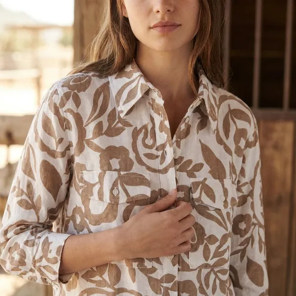 Stylish_Beige_And_White_Floral_Print_Full_Sleeve_Shirt_For_Women