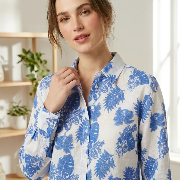 Blue_And_White_Floral_Print_Full_Sleeve_Shirt