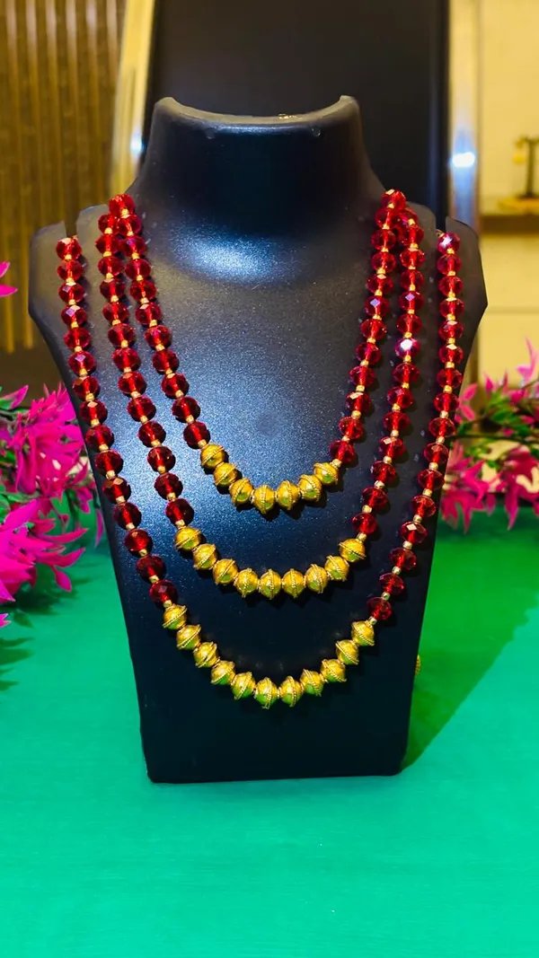 Red_&_Gold_Beaded_3-layer_Necklace_Set