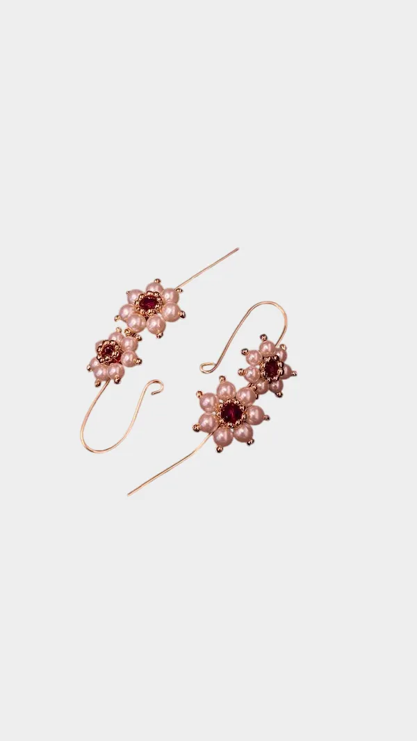 Rose_Gold_Pearl_FlowerShobha_Earcuffs