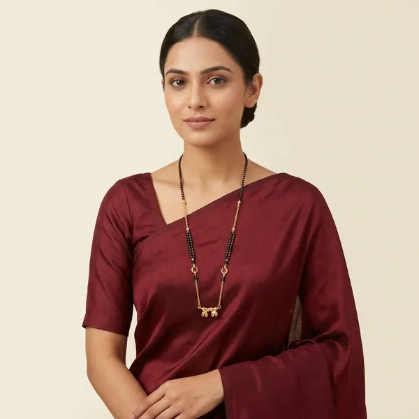 Traditional_Gold-Toned_Ruby_Short_Mangalsutra