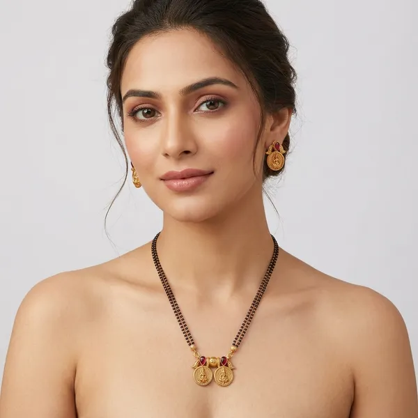 Traditional_Gold-Toned_Manvi_Long_Mangalsutra_with_Earings