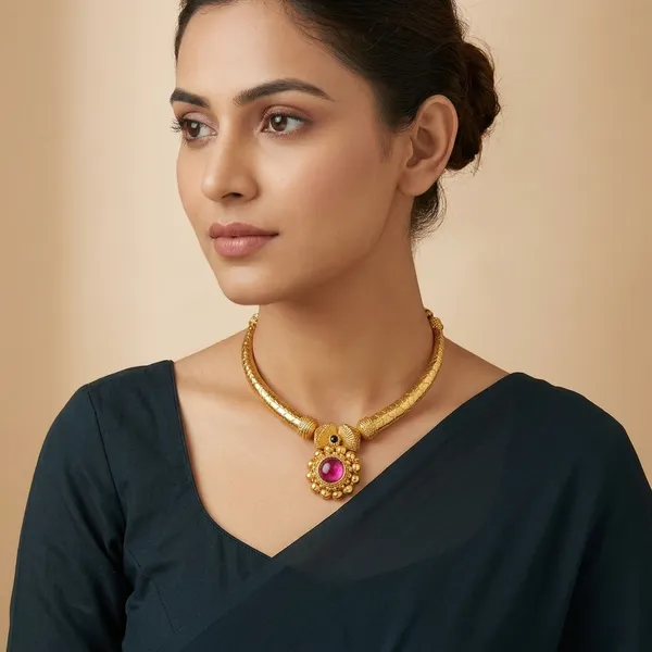 Traditional_Gold-Toned_Maharani_Choker
