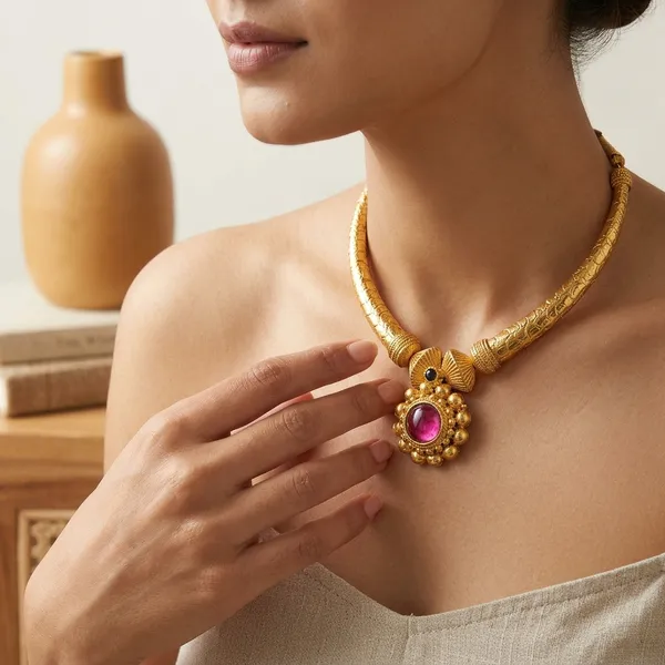 Traditional_Gold-Toned_Maharani_Choker