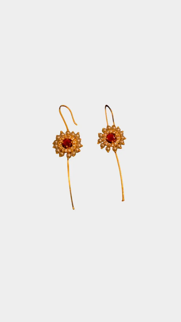 Traditional_Gold-Toned_Keasar_Floral_Earcuffs