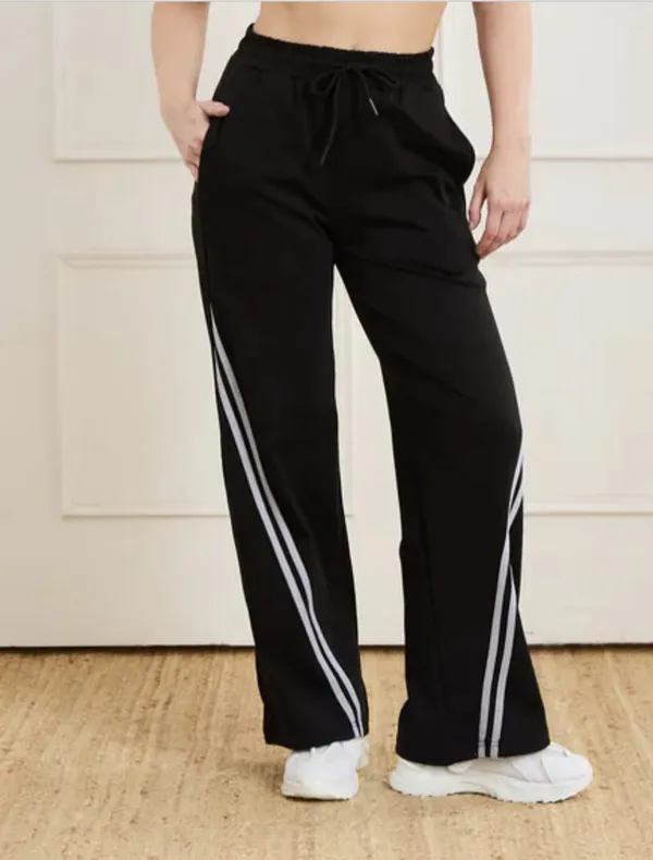 Womens_Black_Track_Pants_With_White_Side_Stripes