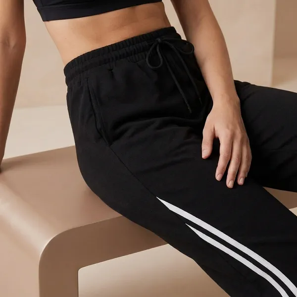 Womens_Black_Track_Pants_With_White_Side_Stripes