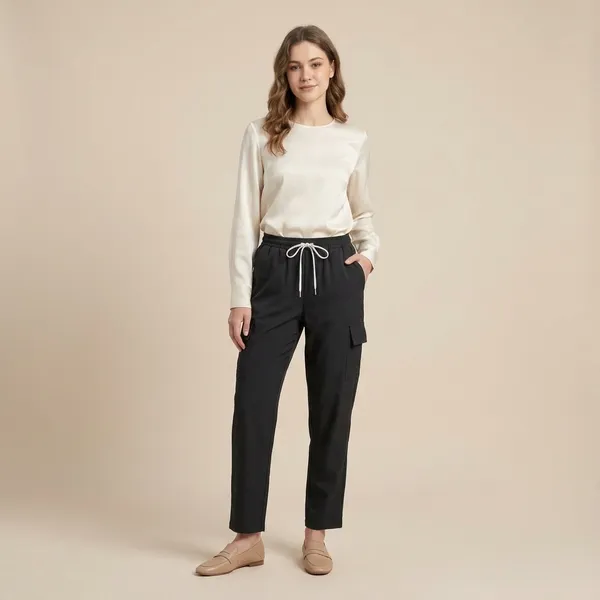 Womens_Black_Cargo_Pants_With_Drawstring_Waist_And_Side_Pockets