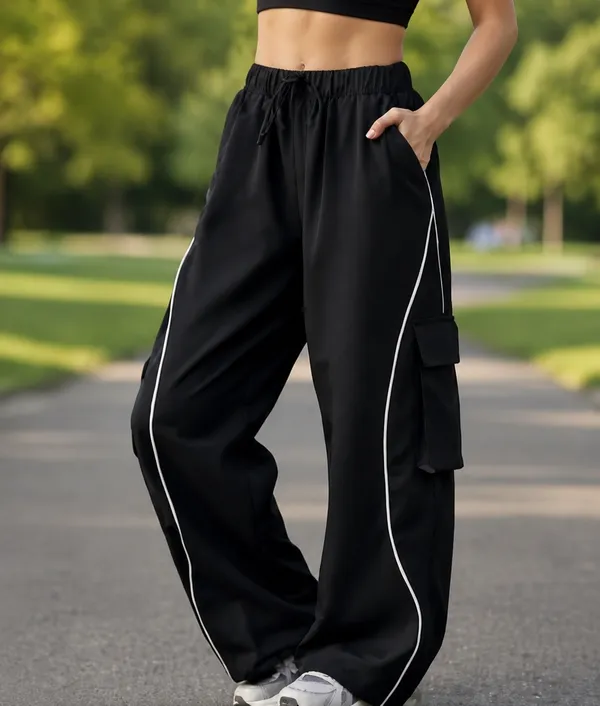 Womens_Black_Track_Pants_With_White_Piping