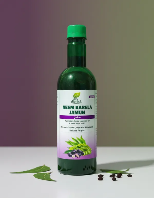 Neem_Karela_Jamun_Blood_Sugar_Support_Juice_500Ml_&_Madhu_Blood_Sugar_Support_Herbal_Powder_200G_(Combo_of_2)