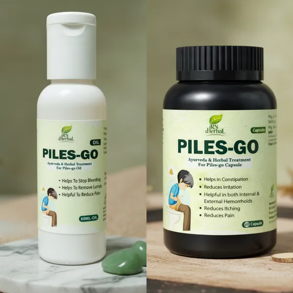 Piles_Go_Hemorrhoid_Relief_Capsules_60_Caps_&_Piles_Go_Ayurvedic_Hemorrhoid_Relief_Oil_60Ml_(Combo_of_2)