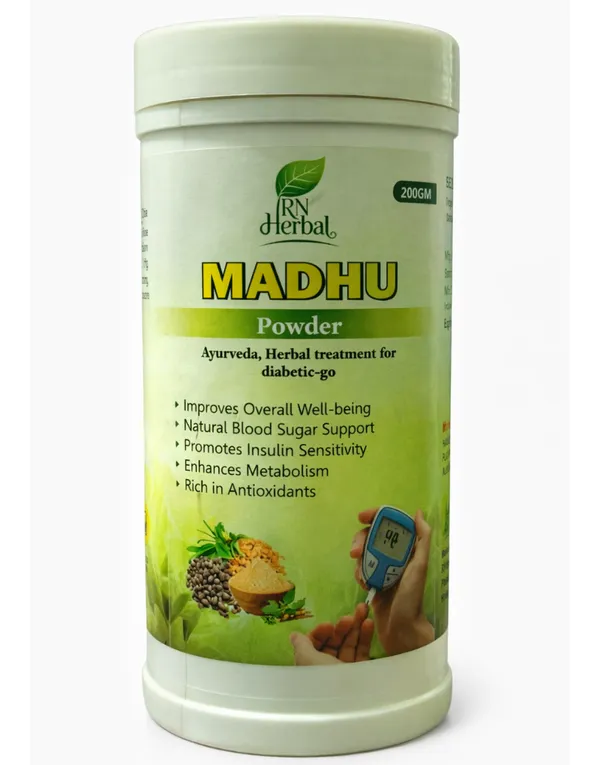 Neem_Karela_Jamun_Blood_Sugar_Support_Juice_500Ml_&_Madhu_Blood_Sugar_Support_Herbal_Powder_200G_(Combo_of_2)