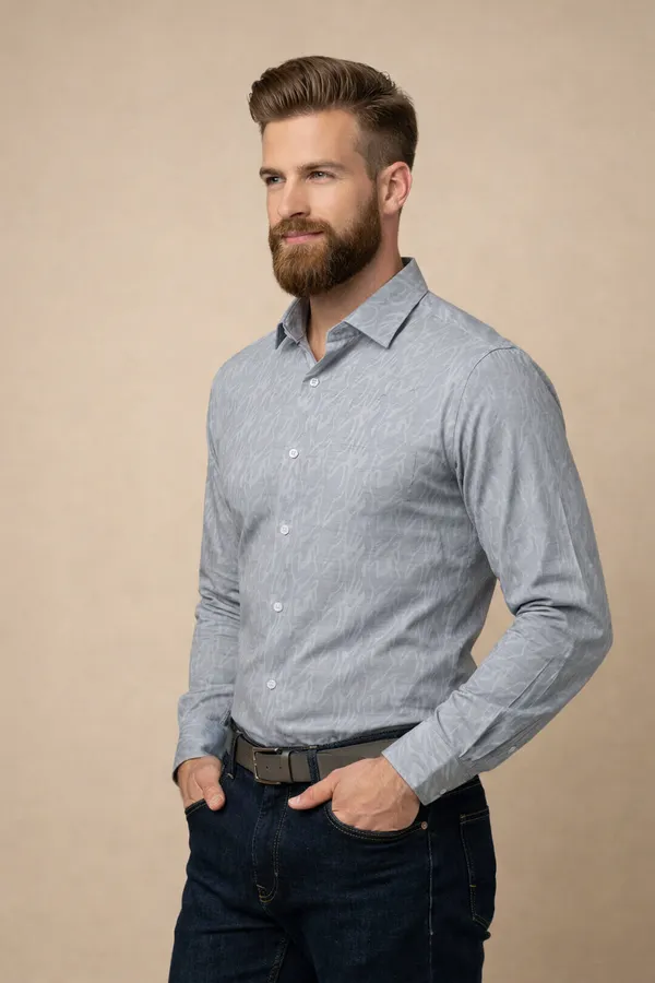 Grey_Cotton_Jacquard_Formal_Shirt_For_Men