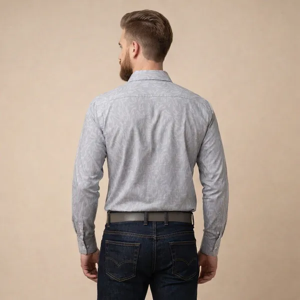 Grey_Cotton_Jacquard_Formal_Shirt_For_Men
