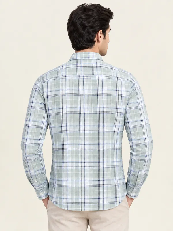 Light_Blue_Checked_Casual_Shirt_For_Men