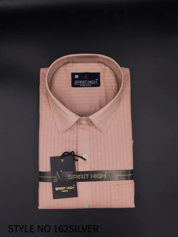 Peach_Cotton_Blend_Formal_Shirt_For_Men