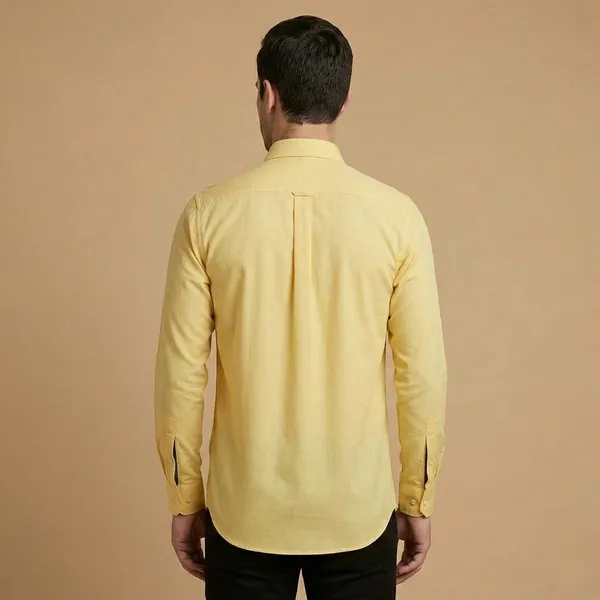 Yellow_Cotton_Blend_Formal_Shirt_For_Men