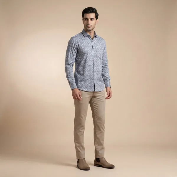 Grey_Cotton_Blend_Formal_Shirt_For_Men
