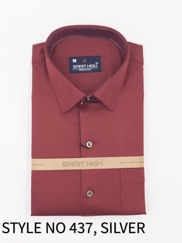 Maroon_Cotton_Satin_Blend_Formal_Shirt_For_Men