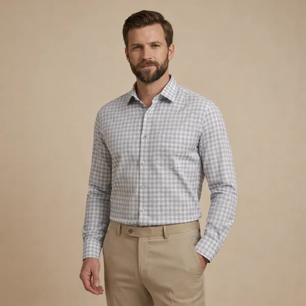 Grey_Cotton_Blend_Formal_Shirt_For_Men