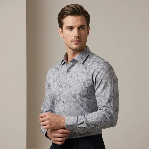 Grey_Cotton_Blend_Formal_Shirt_For_Men